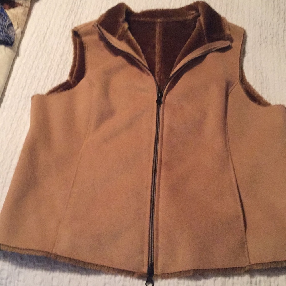 Suede vest